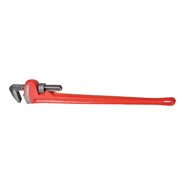 Superior Tool Co SUPERIOR TOOL Pipe Wrench, 5 in Jaw, 36 in L, Straight Jaw, Iron, Epoxy-Coated 02836